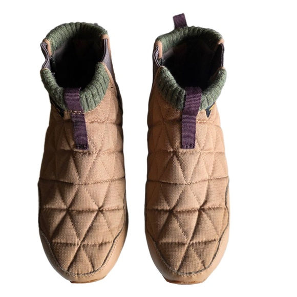 Teva Boots Womens US 5  Brown Quilted SlipOn Ankle‎ Outdoor Casual Gorpcore - Picture 10 of 12